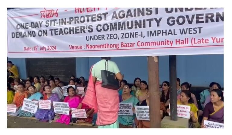 Sit-in protest for disturbance-free education zone kicks off