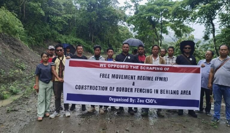 Protests escalate against border fencing project in Manipur