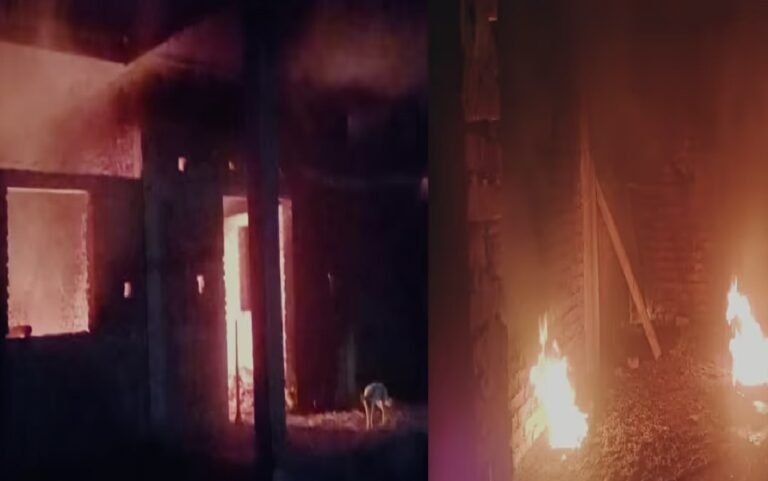 Suspected militants torch village leader’s farmhouses in Manipur’s Jiribam district