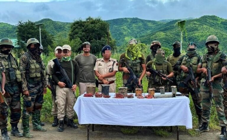 Security forces recover weapons and explosives in Imphal East villages