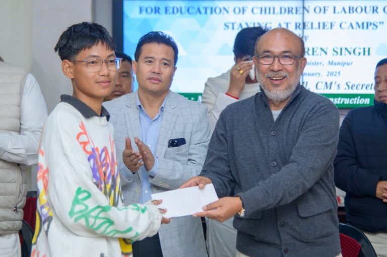 Manipur violence: CM N Biren Singh distributes financial aid to affected people