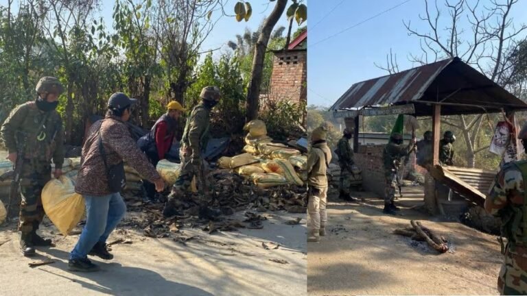 ‘Illegal check posts’ dismantled in Manipur’s Churachandpur