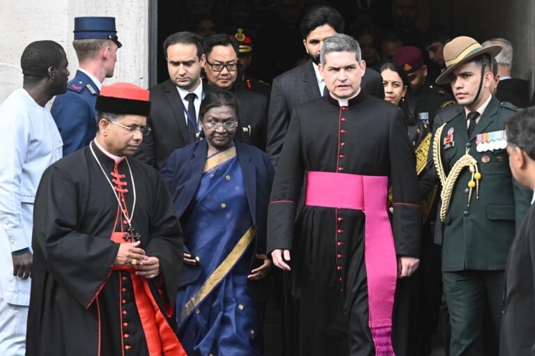 President Murmu leads Indian delegation to Pope Francis’ state funeral at Vatican