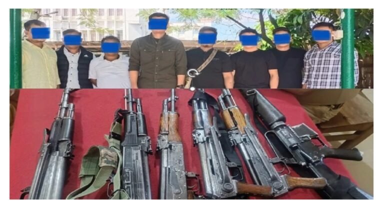 Eight insurgents nabbed in Manipur; Police seize huge weapons cache in statewide crackdown