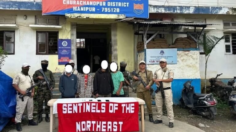 Manipur Police nab 4 insurgents linked to extortion, arms trade