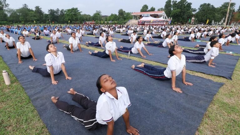 NCC cadets celebrate Yoga Day in Manipur