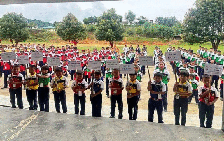 Environment Conservation Awareness Day at Christ King School in Chingjaroi Khullen