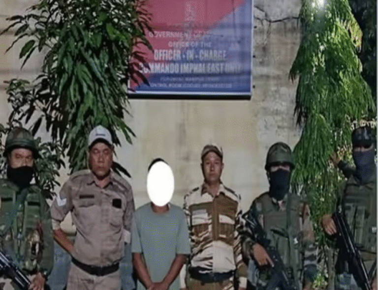 Five individuals, including KCP cadre, have  arrested in Manipur for alleged arms possession and extortion activities