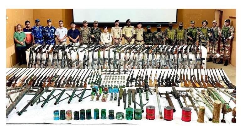 Manipur security forces seize 87 weapons in sweeping anti-arms operation across hill districts