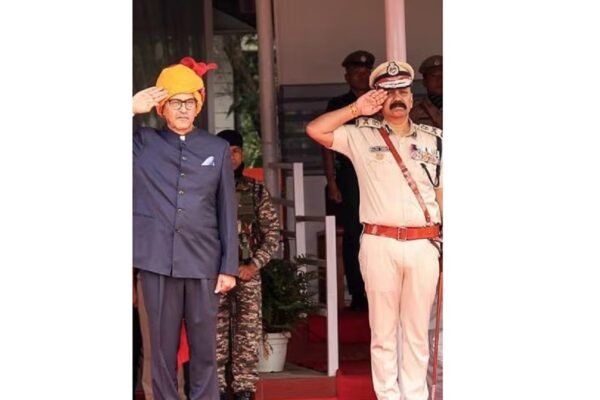 Governor Ajay Kumar Bhalla reviews 134th Raising Day Parade of Manipur Police