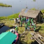 Logistics snags the Loktak hydroelectric project; the governor of Manipur is briefed by the NHPC