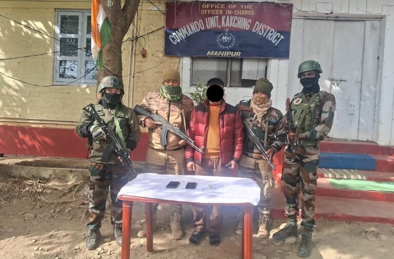 Security forces arrest RPF/PLA operative in Manipur, recover arms and communication equipment