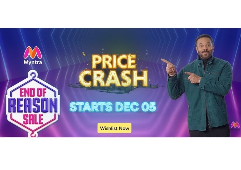 Myntra’s End of Reason Sale-23 with 6 Million+ styles set to power the wedding, winter, and holiday season demand