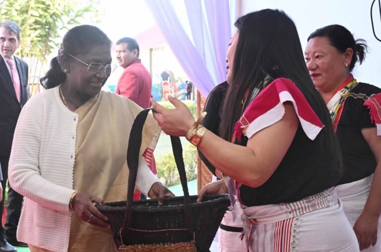 President Murmu stresses peace and progress during landmark Senapati visit