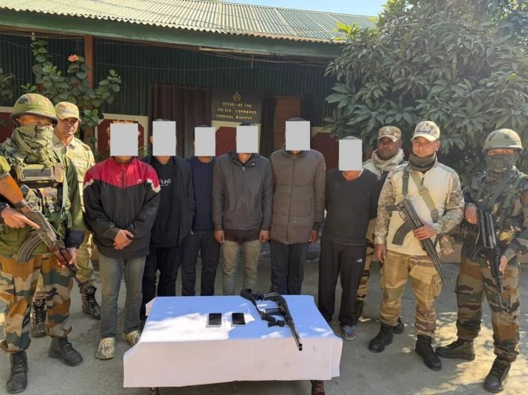 Eight Extortionists Linked To PREPAK (Pro) Apprehended In Manipur