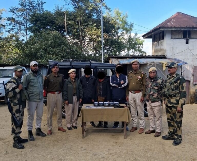 Three Drug Smugglers Arrested in Tengnoupal