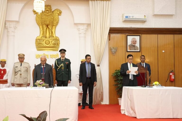 Soubam Ibopishak Takes Oath as MnREC Chairman