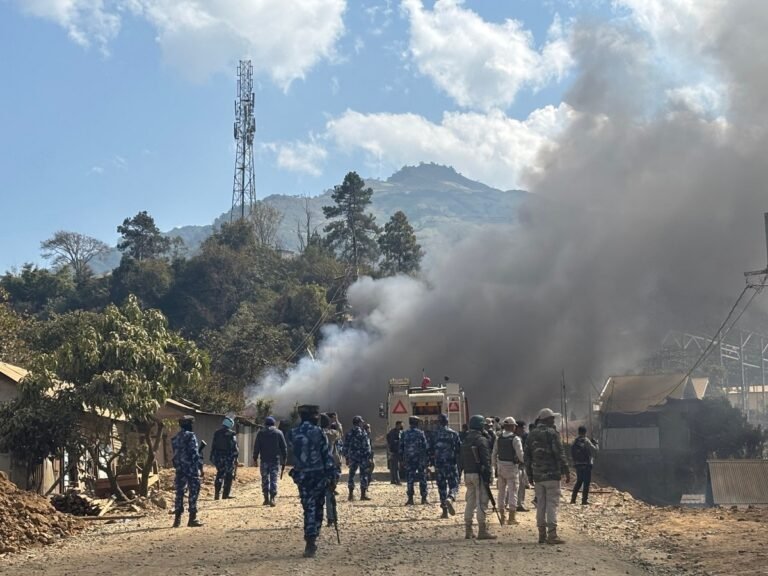 Fresh Arson at Litan Sareikhong; Tangkhul Women Stage Protest