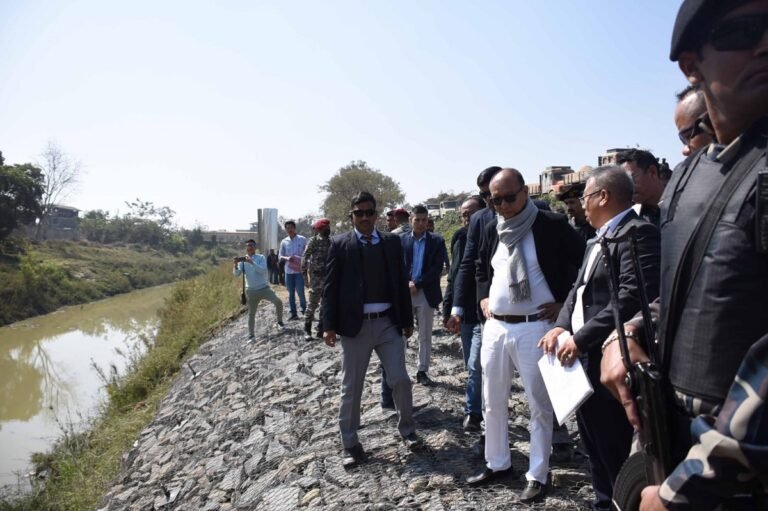 Khemchand Singh Inspects Rejuvenation Work of Imphal River