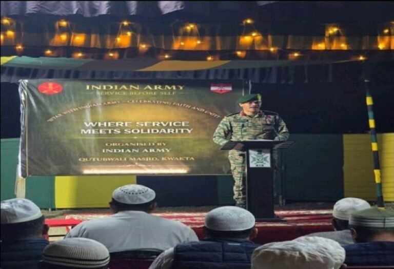 Indian Army Hosts Iftar for Meitei Pangals in Bishnupur