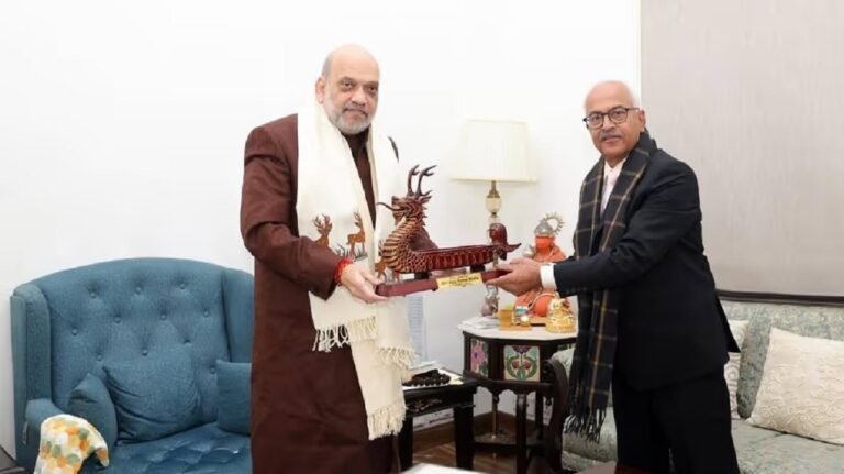 Governor Bhalla meets Shah, discusses issues confronting Manipur