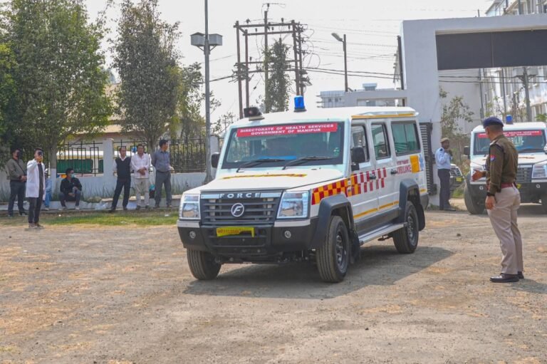 Manipur CM flags off 33 maternity ambulances