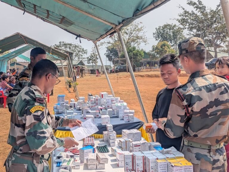 Assam Rifles Conducts Medical Camp in Tengnoupal