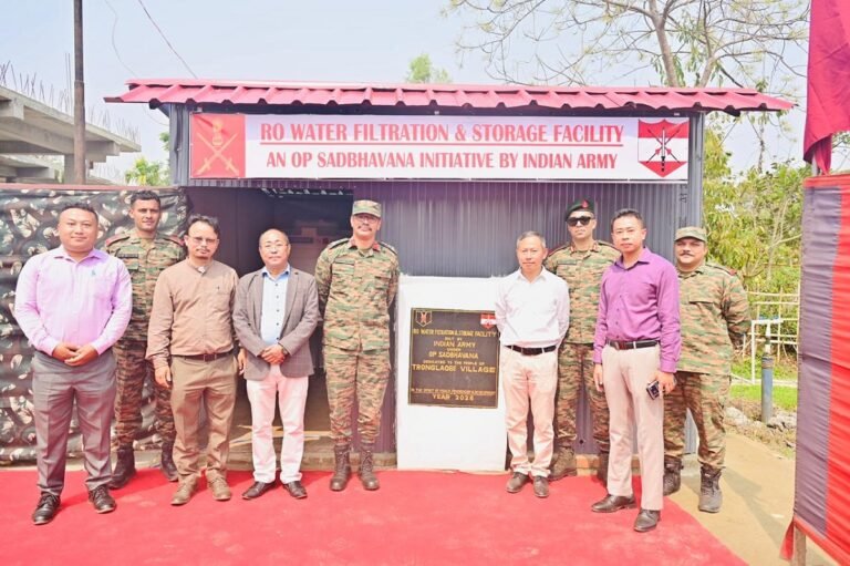 Indian Army Provides RO Drinking Water Facility to Tronglaobi Village in Manipur