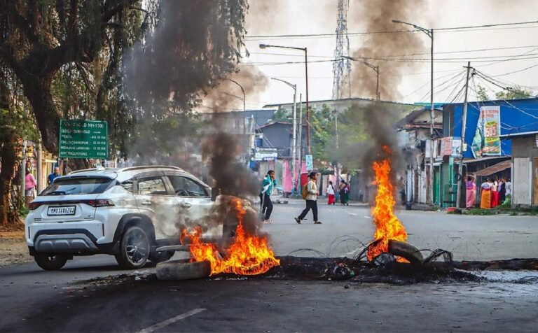 21 arrested after violent protest on Imphal–Jiribam road, several security personnel injured