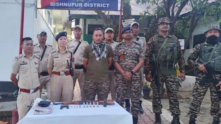 NRFM Cadre Arrested as Security Forces Destroy Huge Weapons Cache in Chandel District