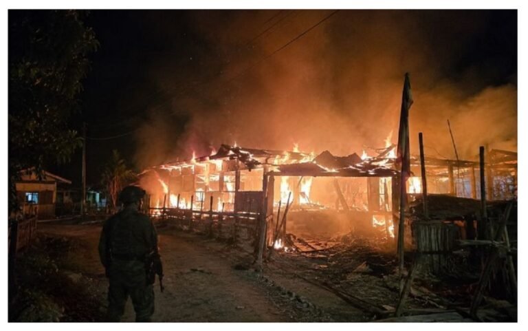 Fresh drone attack reported in Manipur’s Kamjong, several houses burnt near Myanmar border