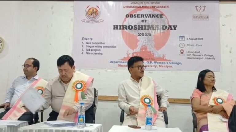 Manipur college observes hiroshima day; historical significance of atomic bombings highlighted